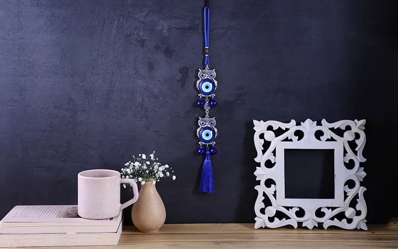 Owl Evil Eye Hanging | Protection Owl Evil Eye Hanging | Protection